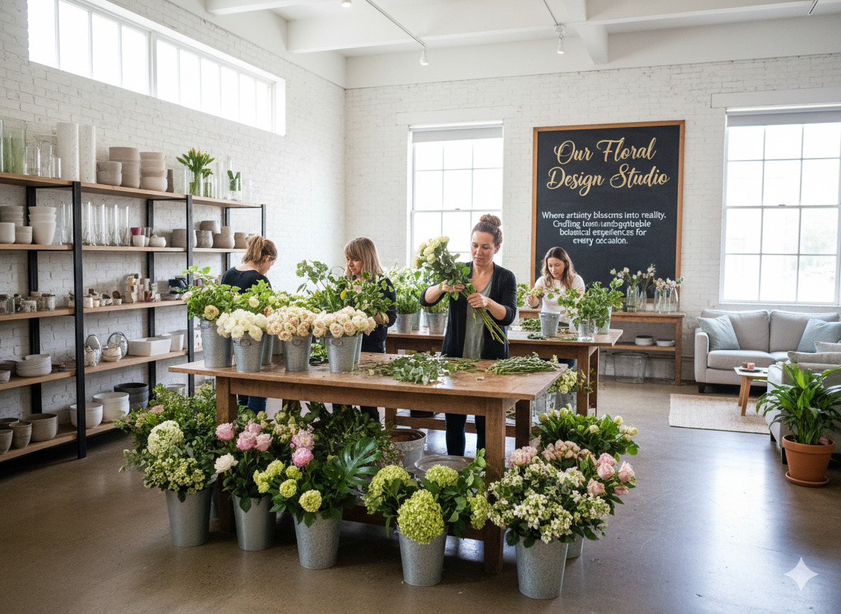 Our Floral Design Studio Interior